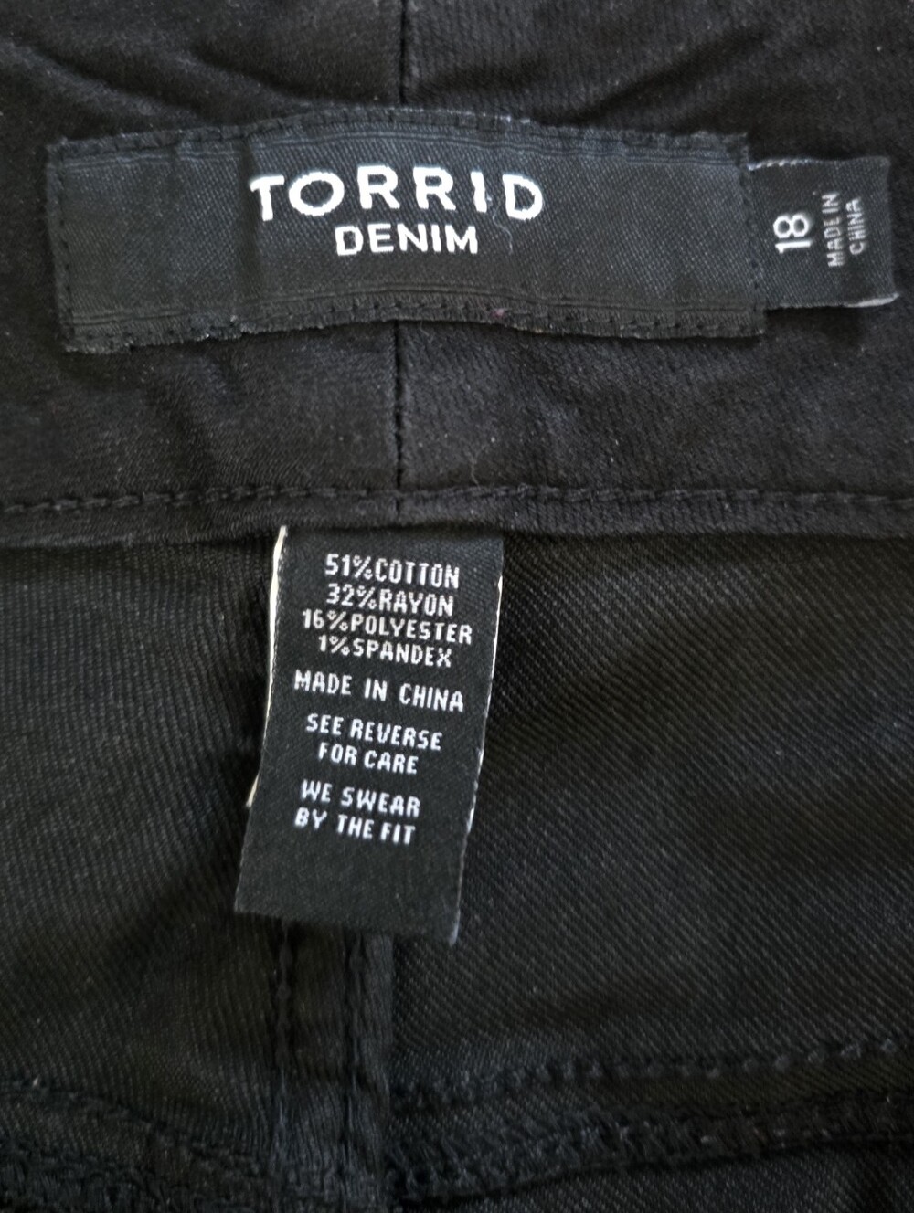 Torrid Black Denim Shorts